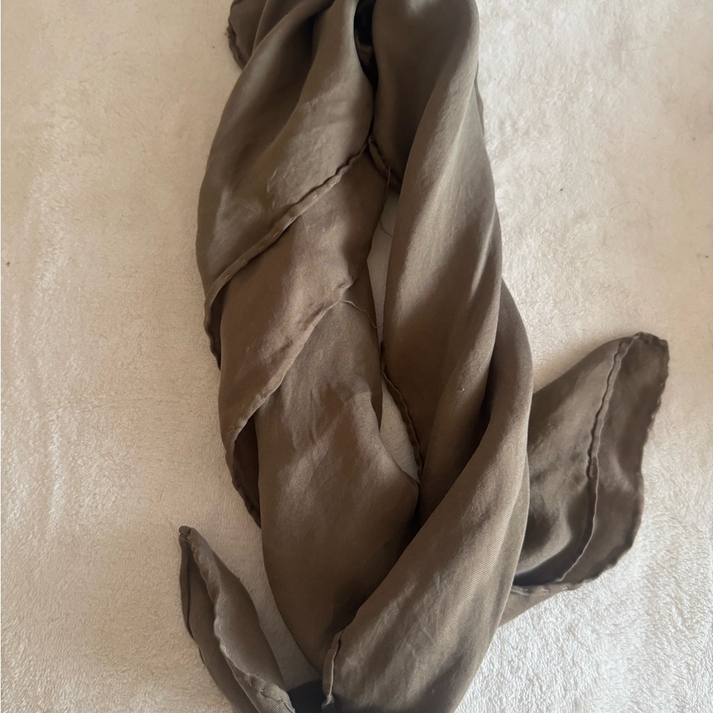 Elegant Olive Green Scarf